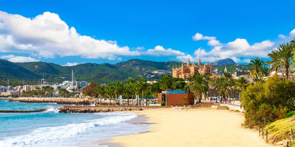 Palma de mallorca coastline