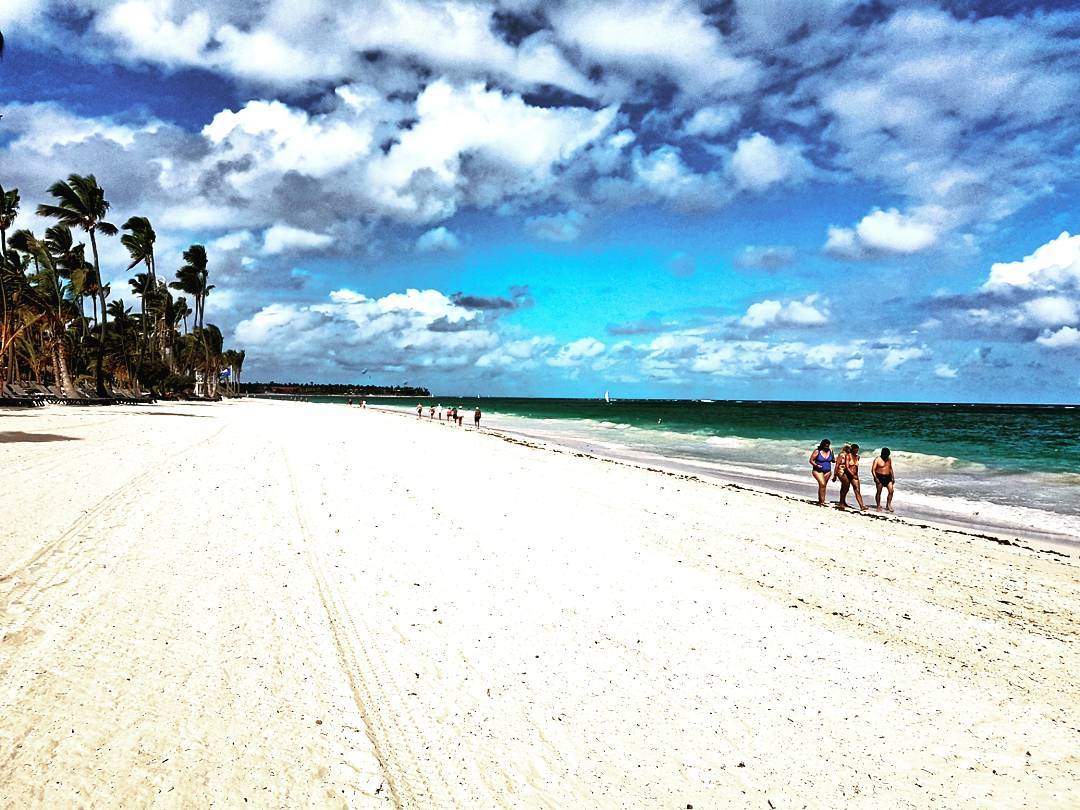 White sand beach punta cana