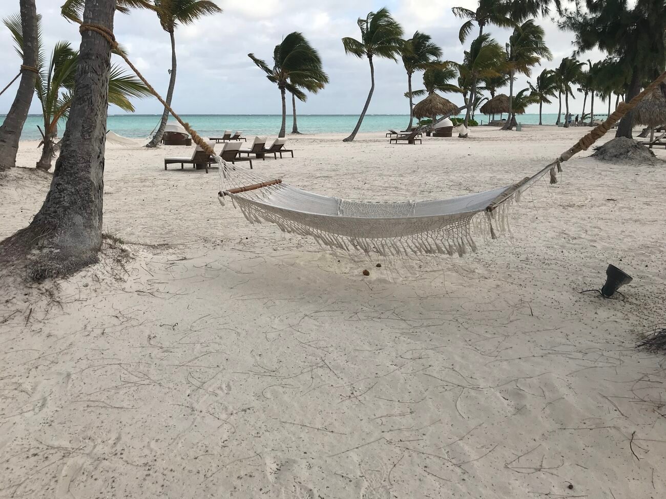 Hammock on sandy beach